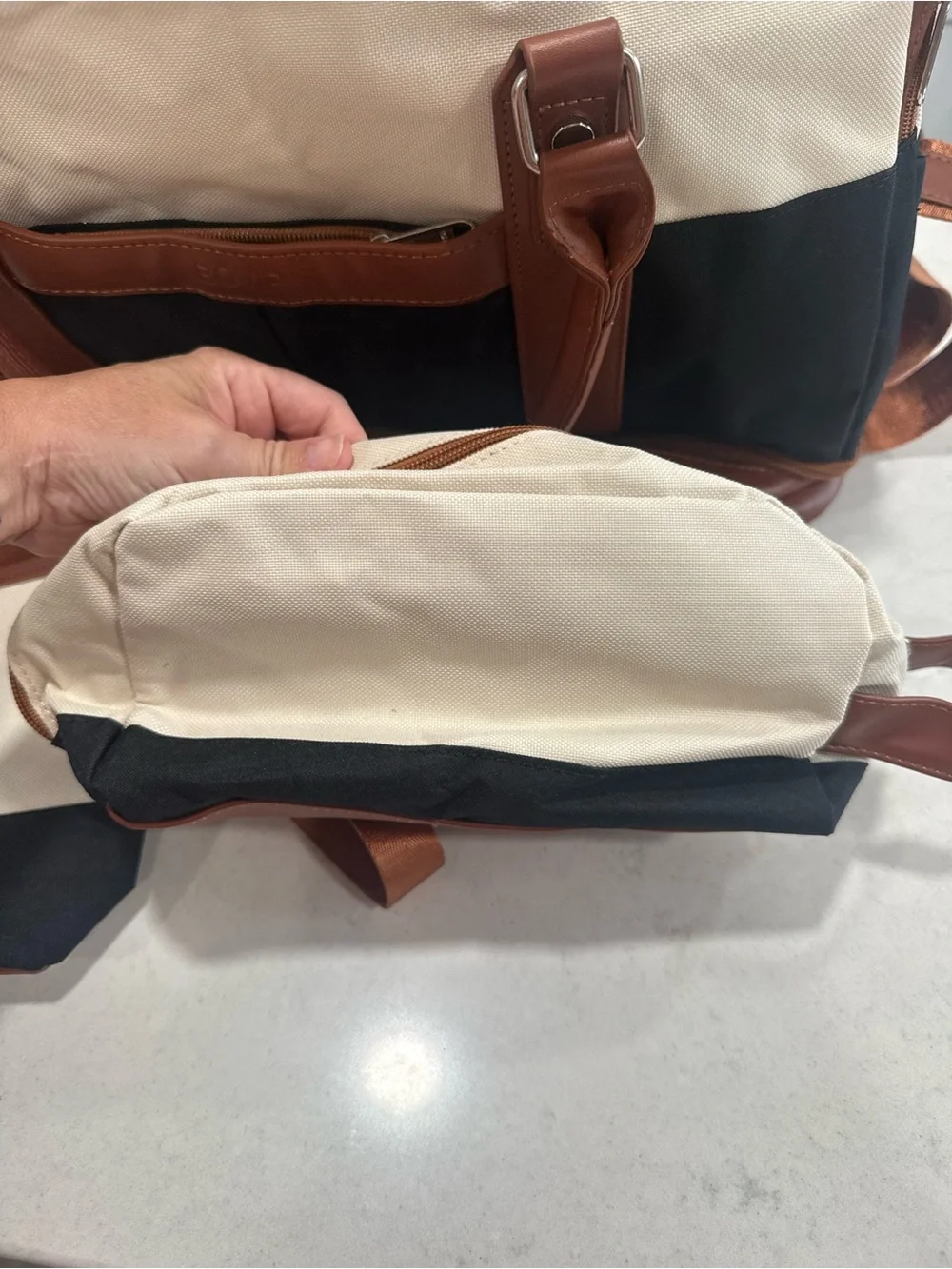 BOVIP Weekender Bag Overnight Large Canvas Travel Duffel Bag 3 Piece Set Carryon